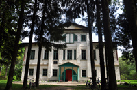 Здания и сооружения: Лиственничная аллея перед усадебным домом актрисы Г.Н. Федотовой
