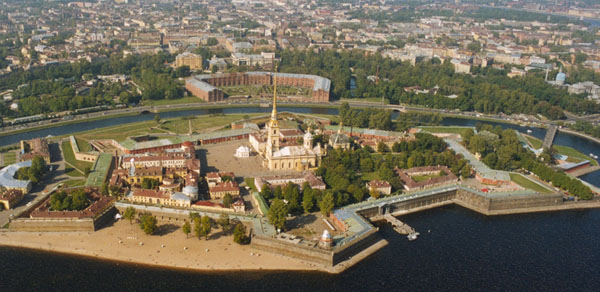Здания и сооружения: Панорама Петропавловской крепости
