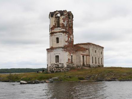 Здания и сооружения: Разрушенная церковь Николая Чудотворца в Сенной Губе
